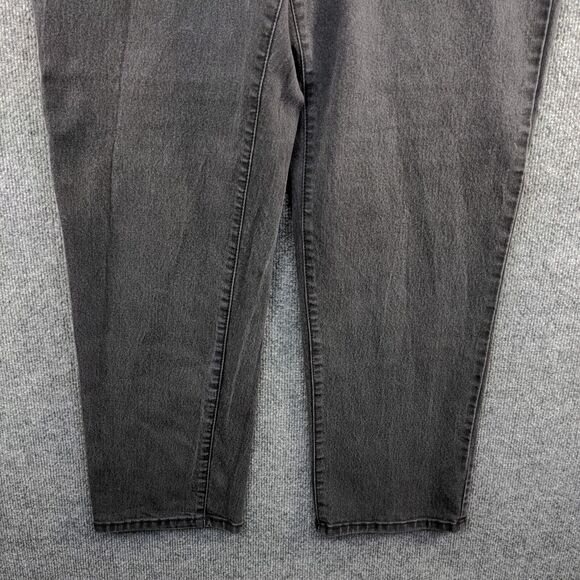 Catherines Womens Moderately Curvy Straight Jeans Gray Plus Size 16W Regular Fit - Picture 4 of 10